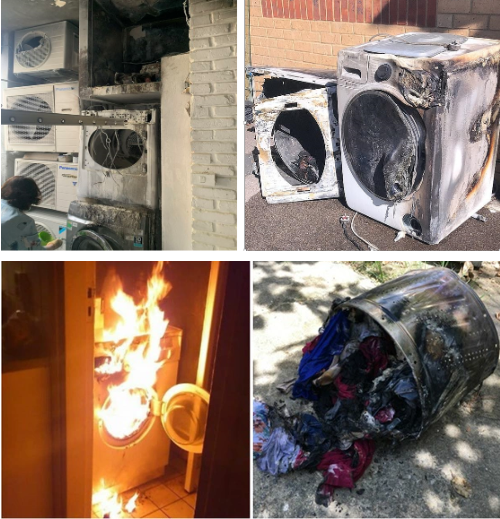 Nguy hiểm cháy, nổ từ máy sấy quần áo trong mùa nồm ẩm