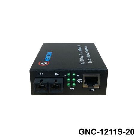 Bộ chuyển đổi quang điện GNETCOM 10/100M I PN: GNC-1211S-20