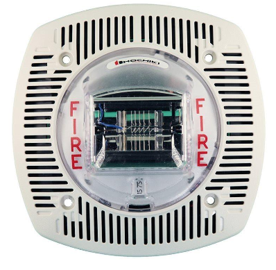 WSSPK24-15/75WW - loa cảnh báo/đèn nháy kết hợp, treo tường ngoài trời, màu trắng