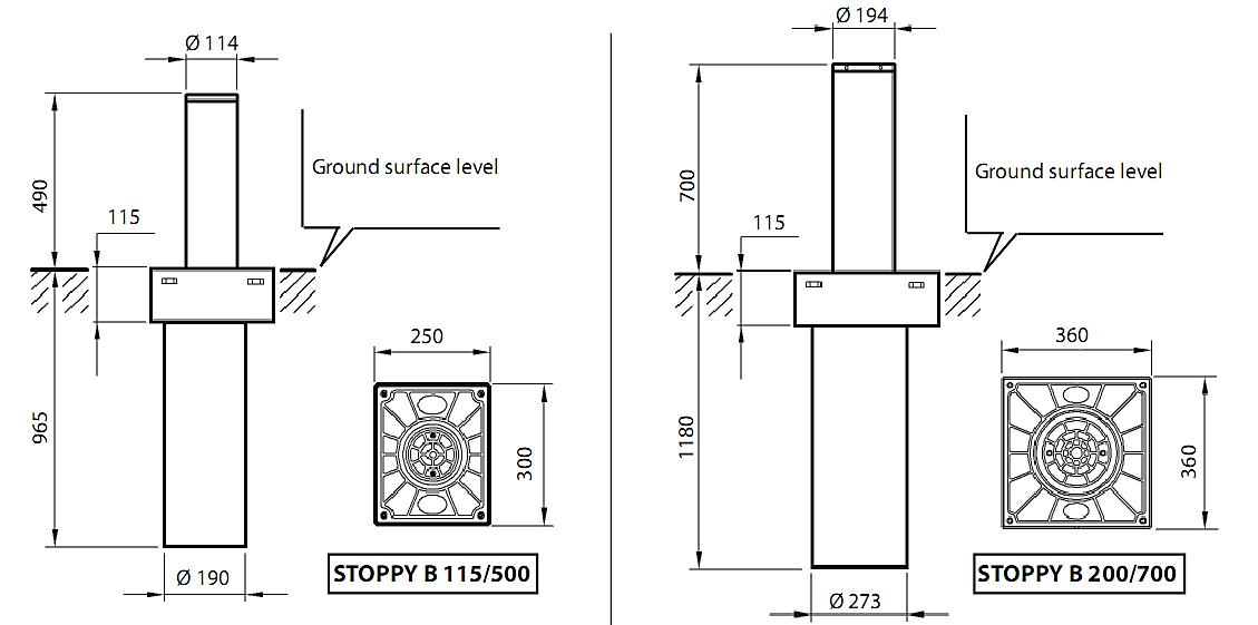 Cột chắn xe tự động STOPPY B