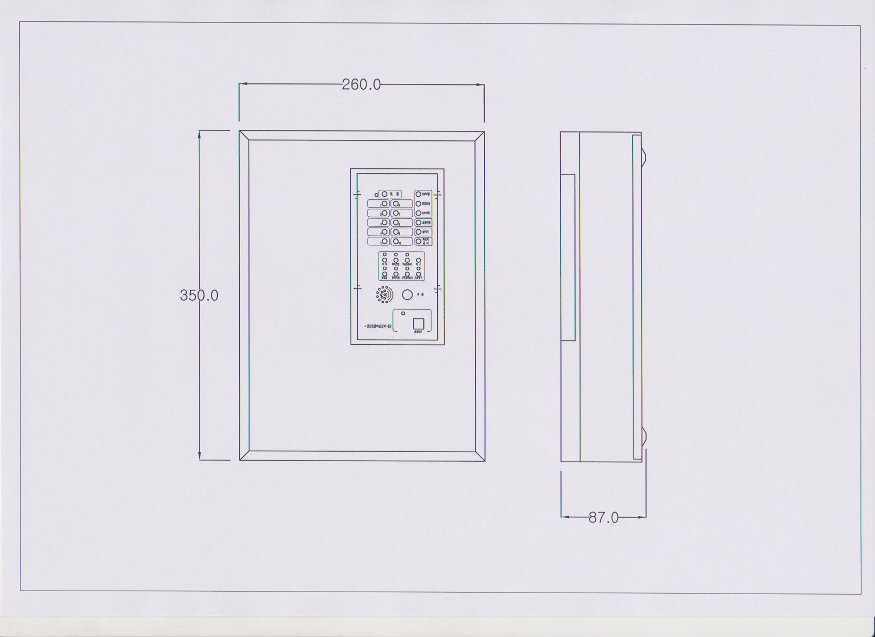 Tủ trung tâm báo cháy hàn quốc Leaders Tech P1W-1000F