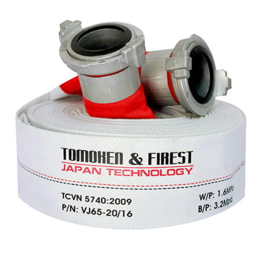 Vòi chữa cháy TOMOKEN D65 x 30m x 1.6Mpa (kèm khớp nối)