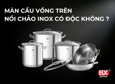 Màn cầu vồng trên nồi chảo inox có độc không ?