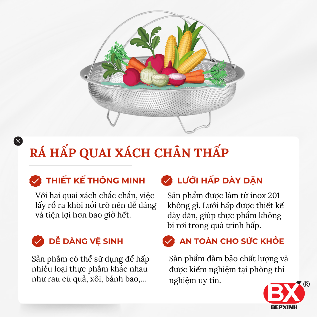 RÁ HẤP QUAI XÁCH BẾP XINH