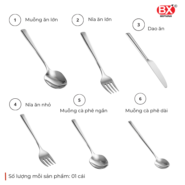 BỘ LUXURY 6 MÓN (6 sản phẩm x 1 cái)