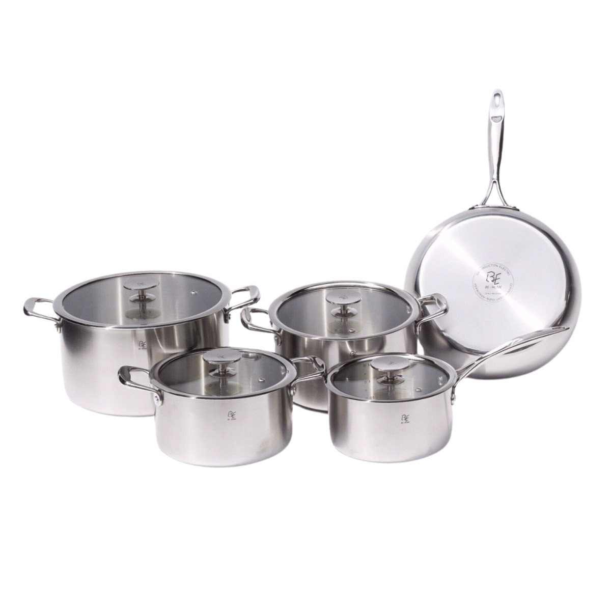 BỘ NỒI 5 MÓN BE-HOME 3 LỚP
