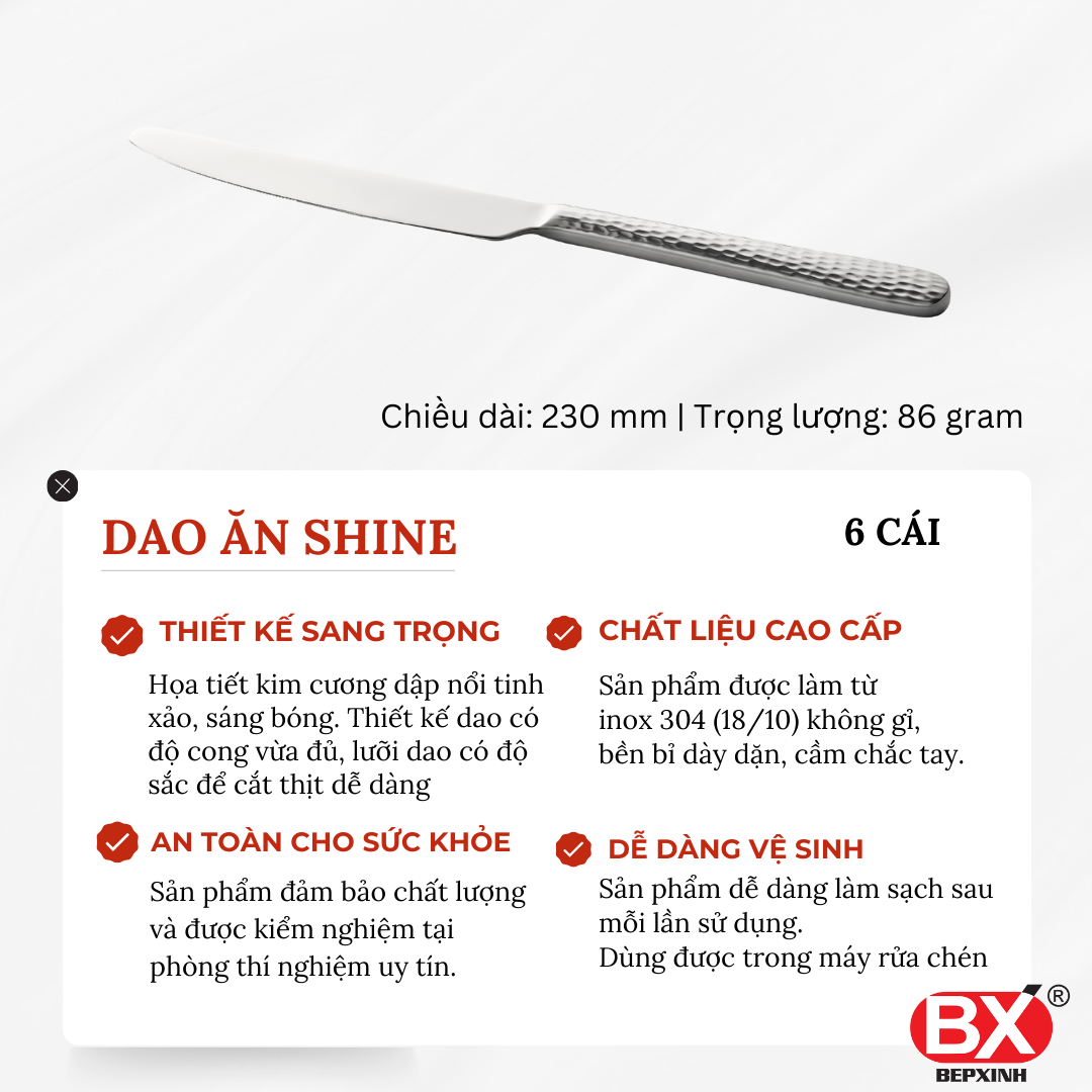 DAO ĂN SHINE (Set 6 cái)