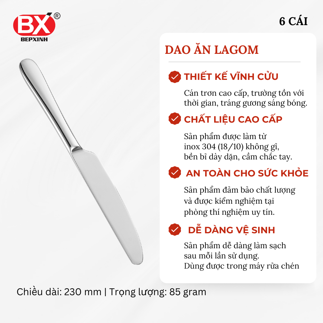 DAO ĂN LAGOM (Set 6 cái)