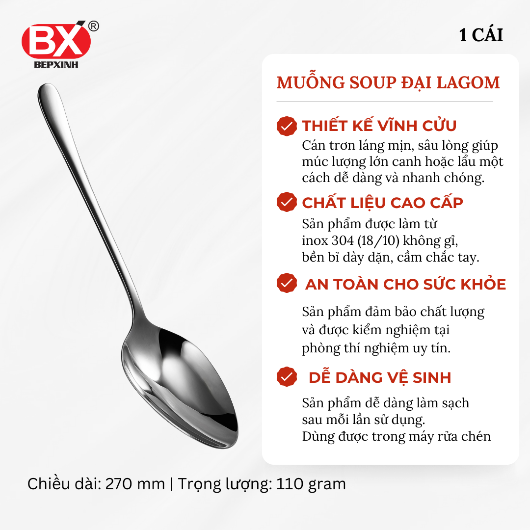 BỘ VÁ CANH LAGOM 4 MÓN (4 sản phẩm x 1 cái)