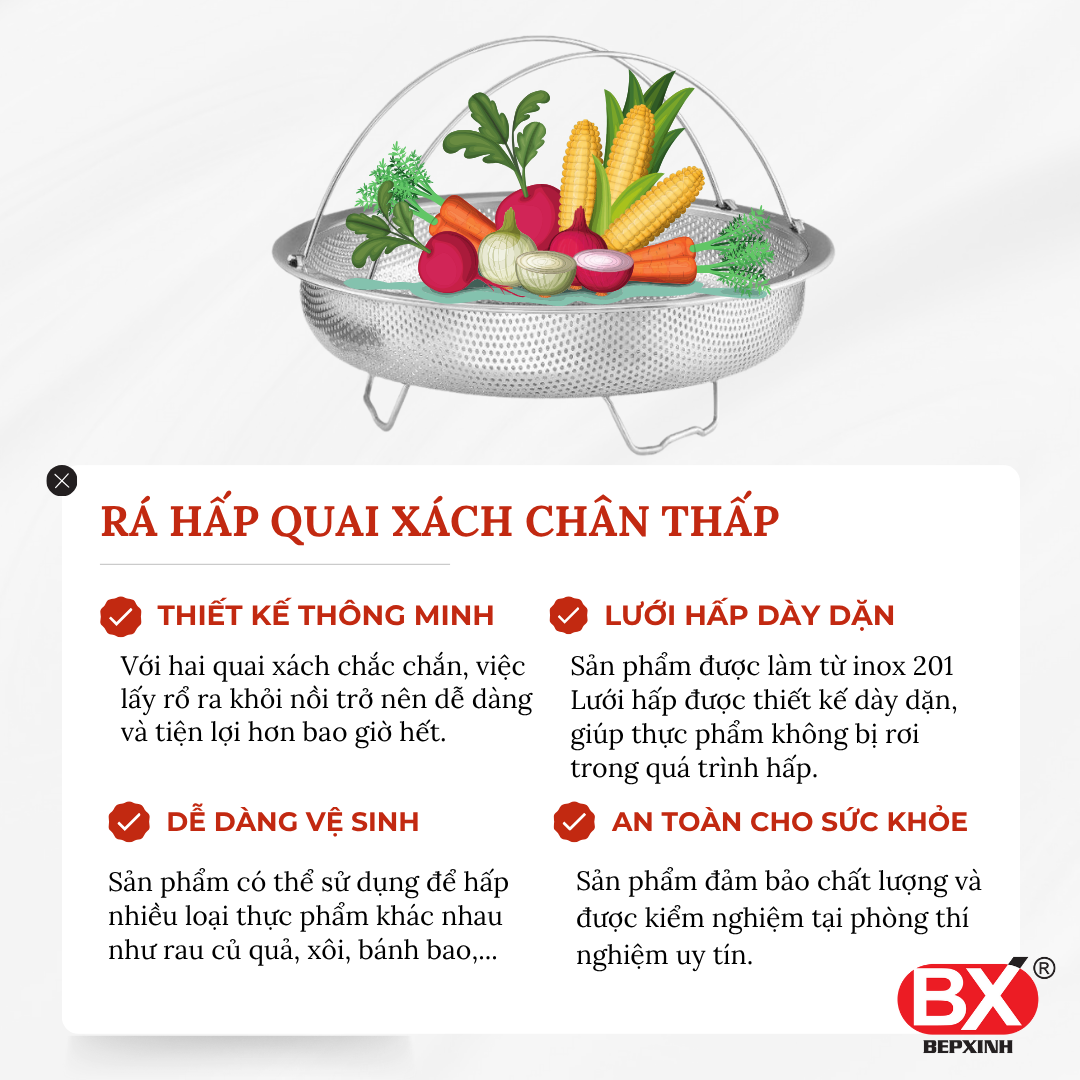 RÁ HẤP QUAI XÁCH BẾP XINH