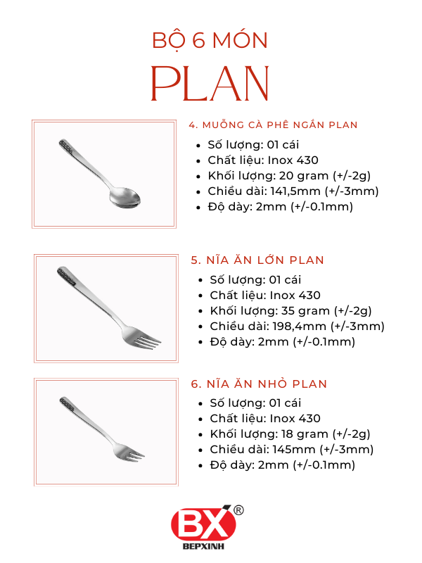 BỘ PLAN 6 MÓN (6 sản phẩm x 1 cái)