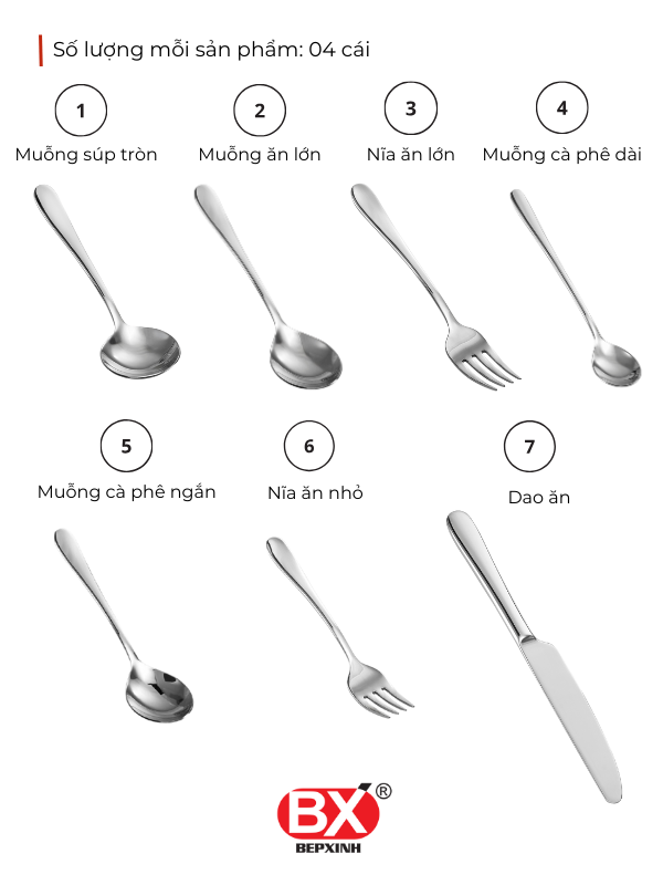 BỘ LAGOM 28 MÓN (7 sản phẩm x 4 cái)