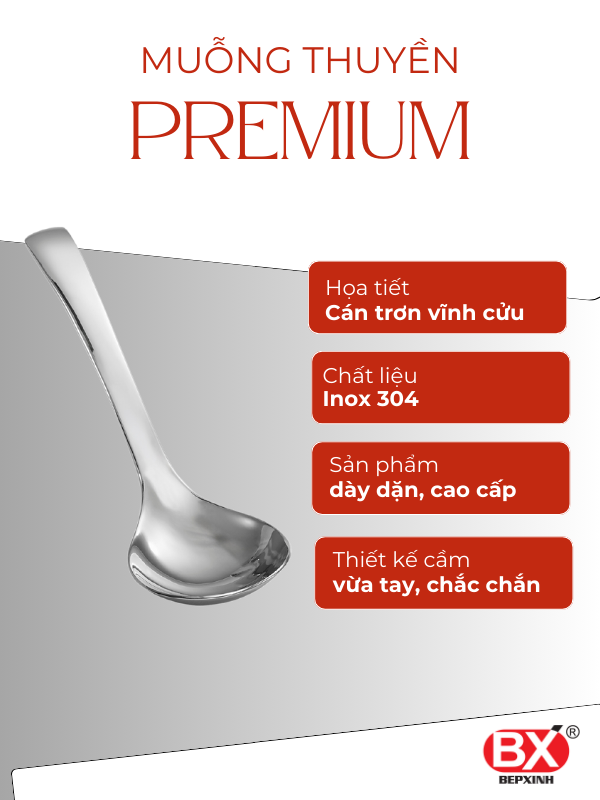 MUỖNG THUYỀN PREMIUM (Set 6 cái)