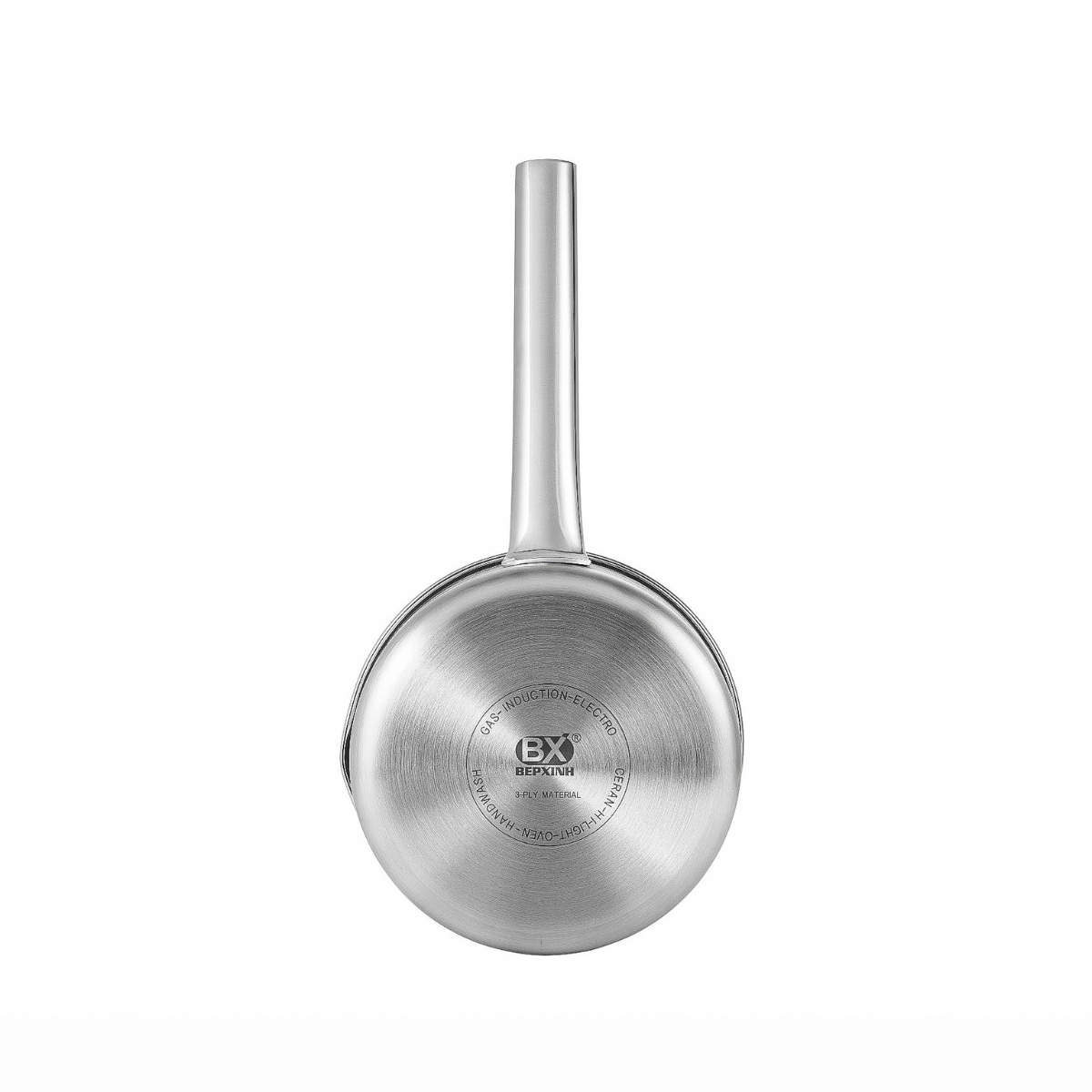 QUÁNH CHỐNG DÍNH INOX 3 LỚP BẾP XINH - CÓ 1 MỎ RÓT (14x8cm)