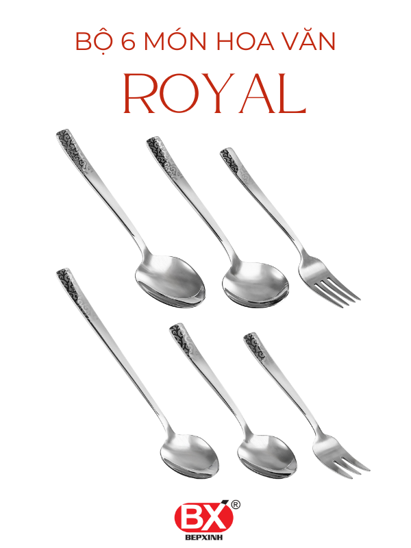 BỘ ROYAL HOA VĂN 6 MÓN (6 sản phẩm x 1 cái)