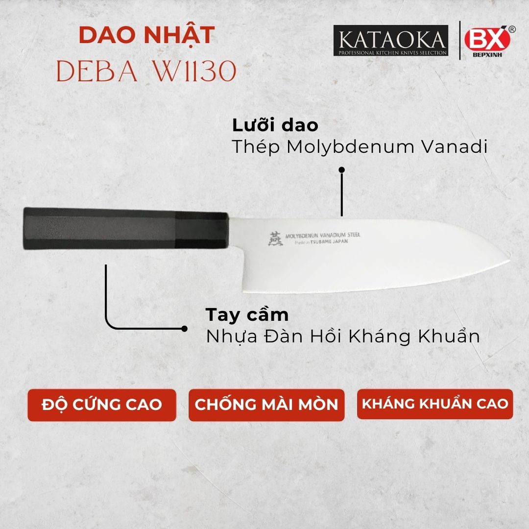 Dao Nhật Deba 180mm - W1130