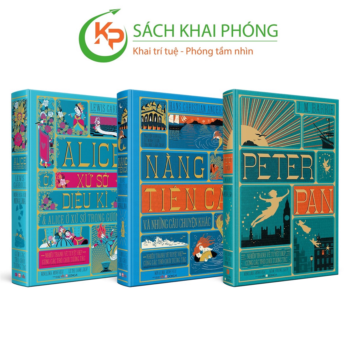 Combo Sách Peter Pan - Alice ở xứ sở diệu kì và Alice ở xứ sở trong ...