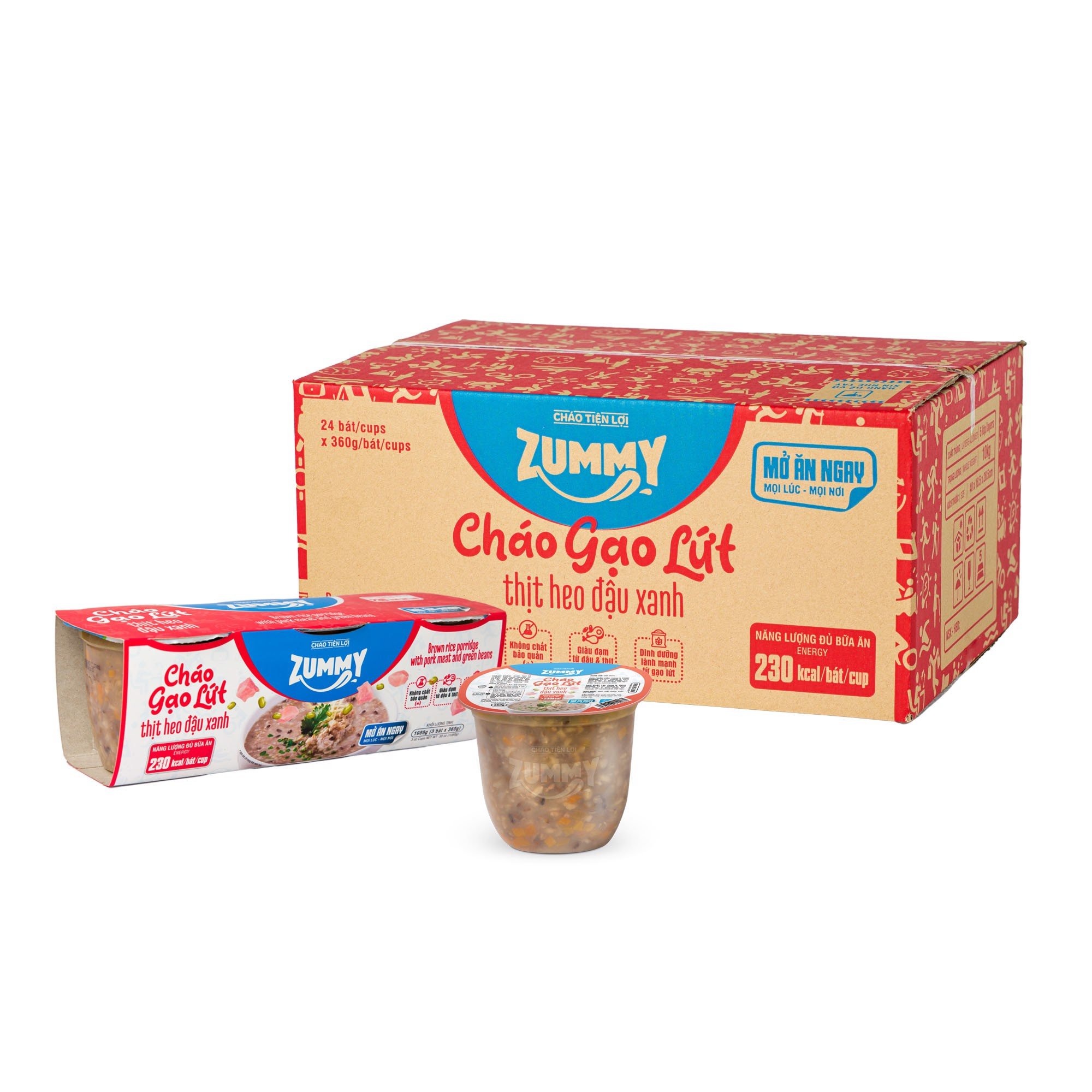 Cháo Tiện Lợi Zummy - Thịt Heo Đậu Xanh