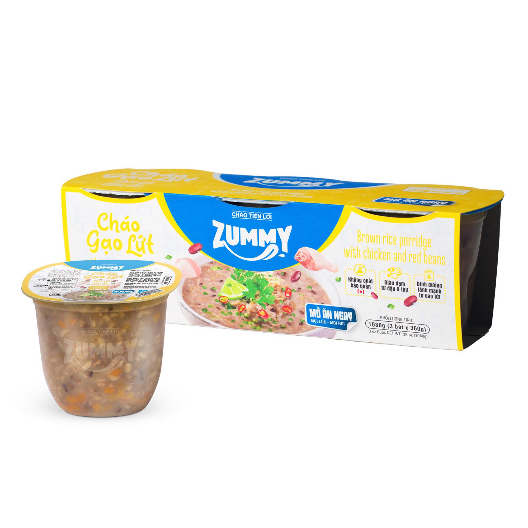Cháo Tiện Lợi Zummy - Thịt Gà Đậu Đỏ
