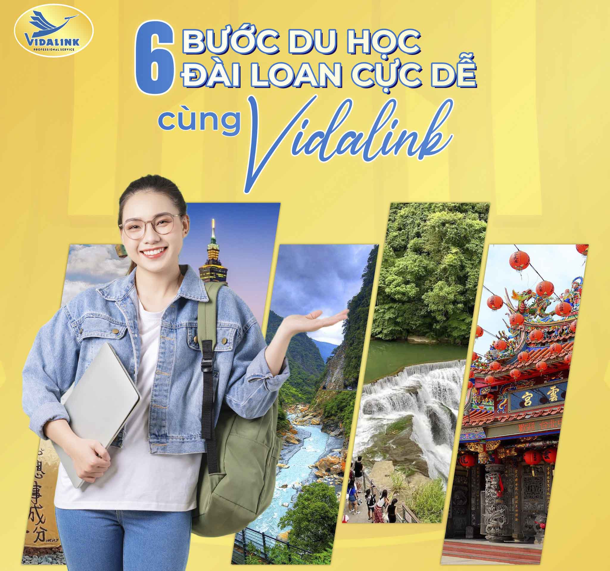 QUY TRÌNH DU HỌC ĐÀI LOAN - 6 BƯỚC CỰC DỄ CÙNG VIDALINK