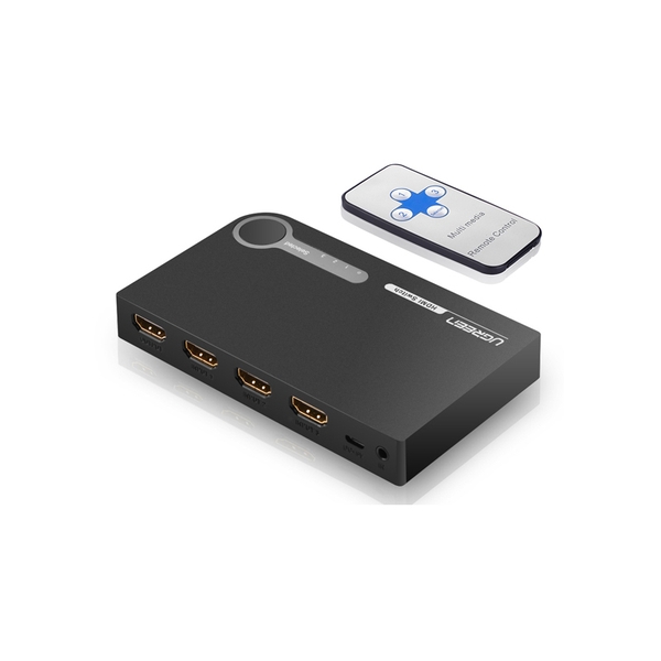 Bộ chuyển đổi HDMI 3 vào 1 ra hỗ trợ 3D full HD cao cấp Ugreen 40234 màu đen