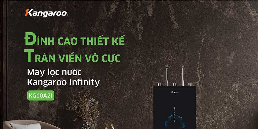 Máy lọc nước Kangaroo Hydrogen nóng lạnh Infinity KG10A9I – Mẫu 2023