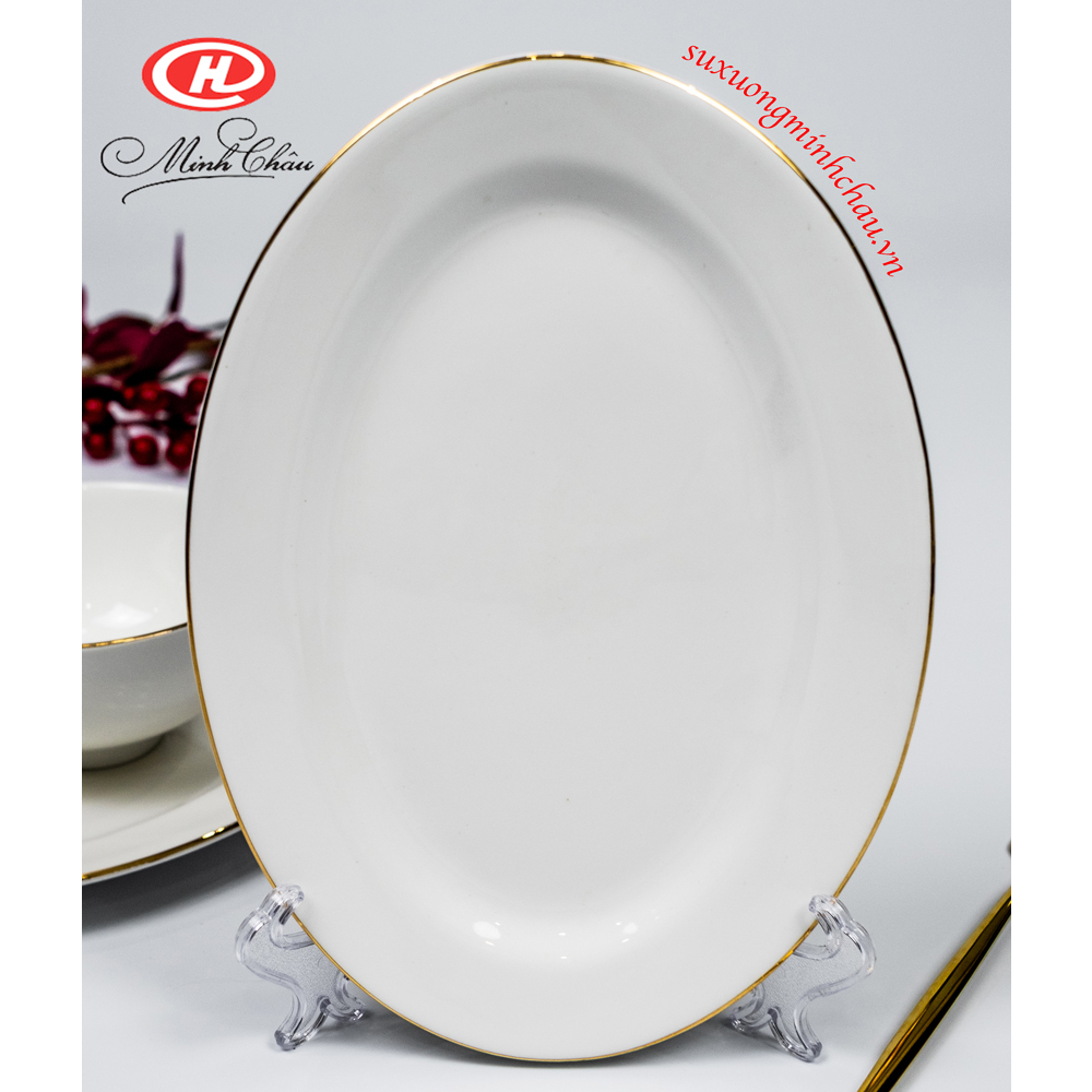 Đĩa Xoài Bầu Dục Sứ Minh Châu Cao Cấp ( Nhiều Phân Loại)
