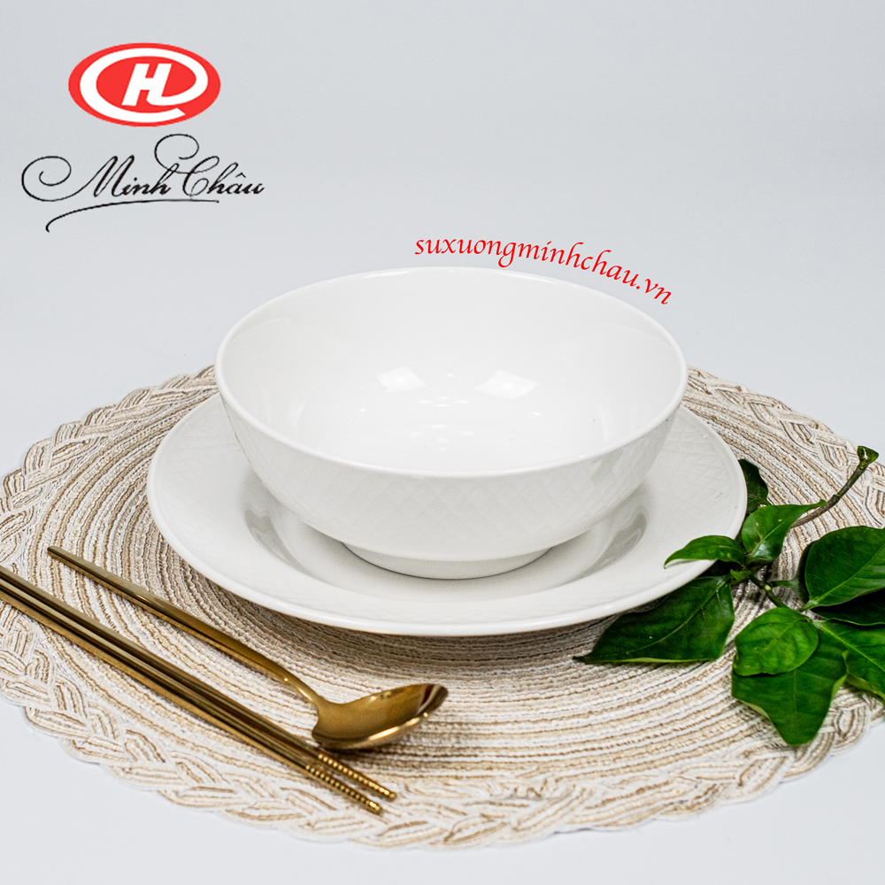Bát Tô Trắng Sứ Minh Châu Cao Cấp Kiểu Pháp