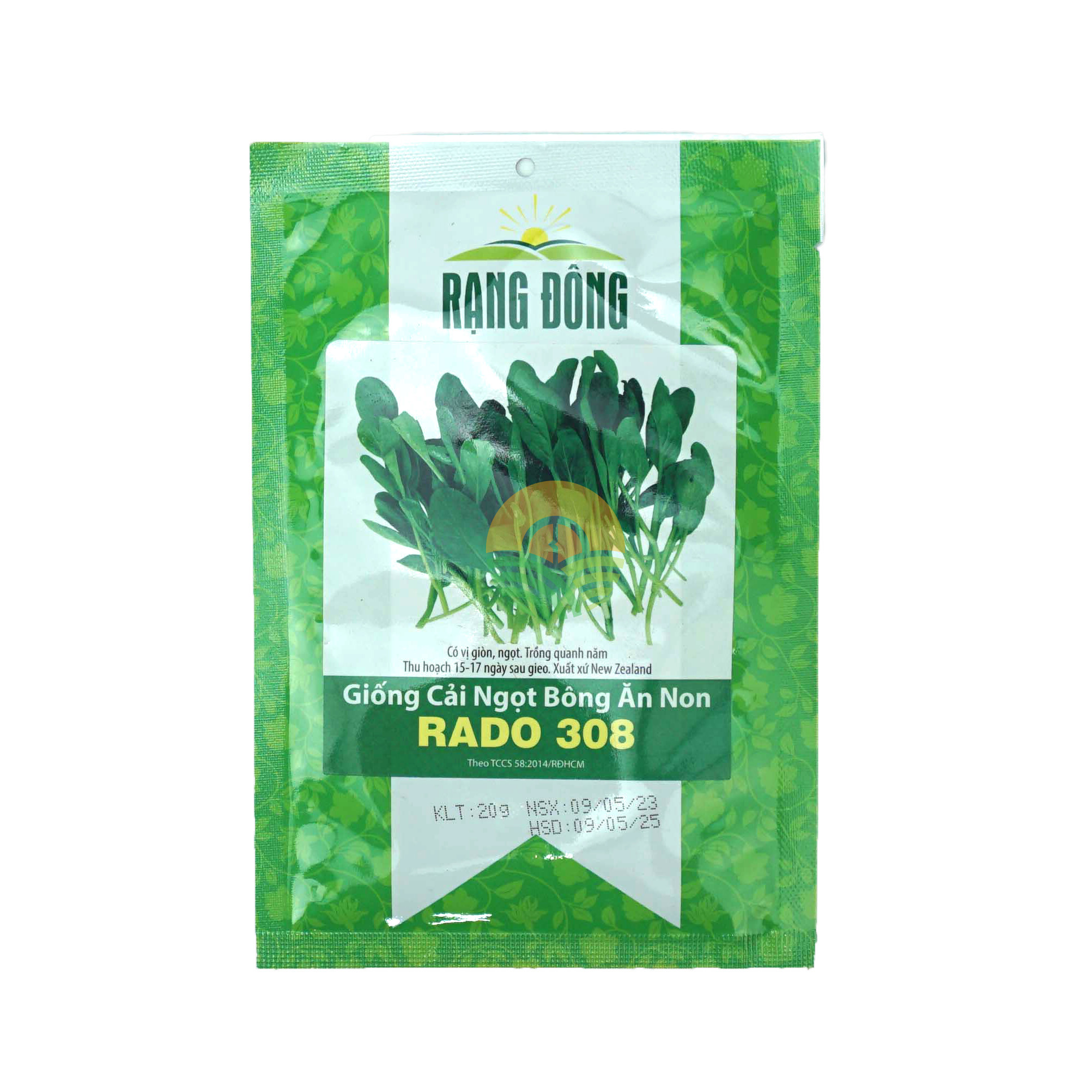 Cải ngọt bông ăn non Rado 308 Rạng Đông