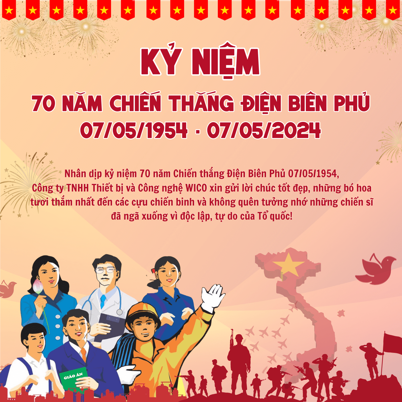 KỶ NIỆM 70 NĂM CHIẾN THẮNG ĐIỆN BIÊN PHỦ 07/05/1954 - 07/05/2024