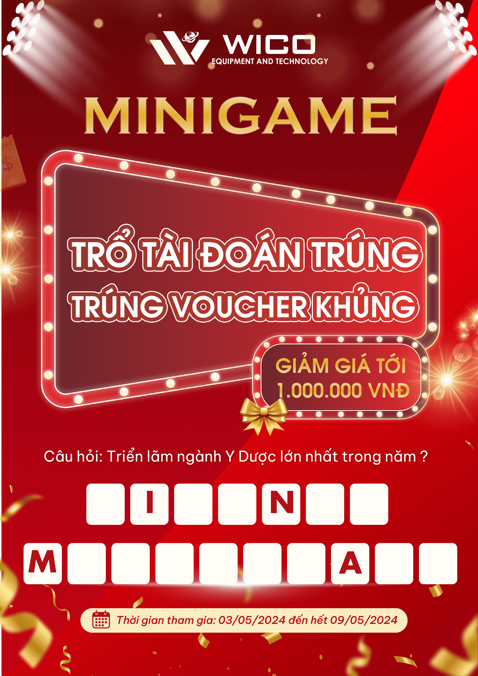 TRỔ TÀI ĐOÁN TRÚNG, GIẬT VOUCHER KHỦNG LÊN TỚI 1.000.000 VNĐ