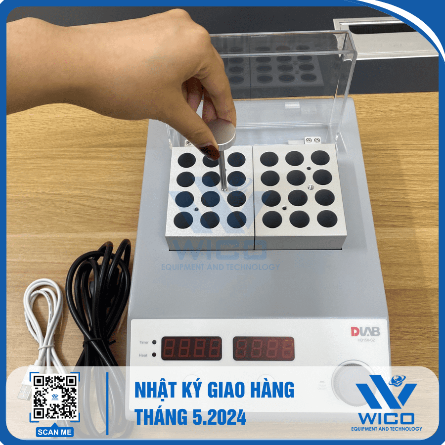 Khách hàng kiểm tra và feedback tốt về chất lượng của Máy ủ nhiệt khô Dlab HB150-S2