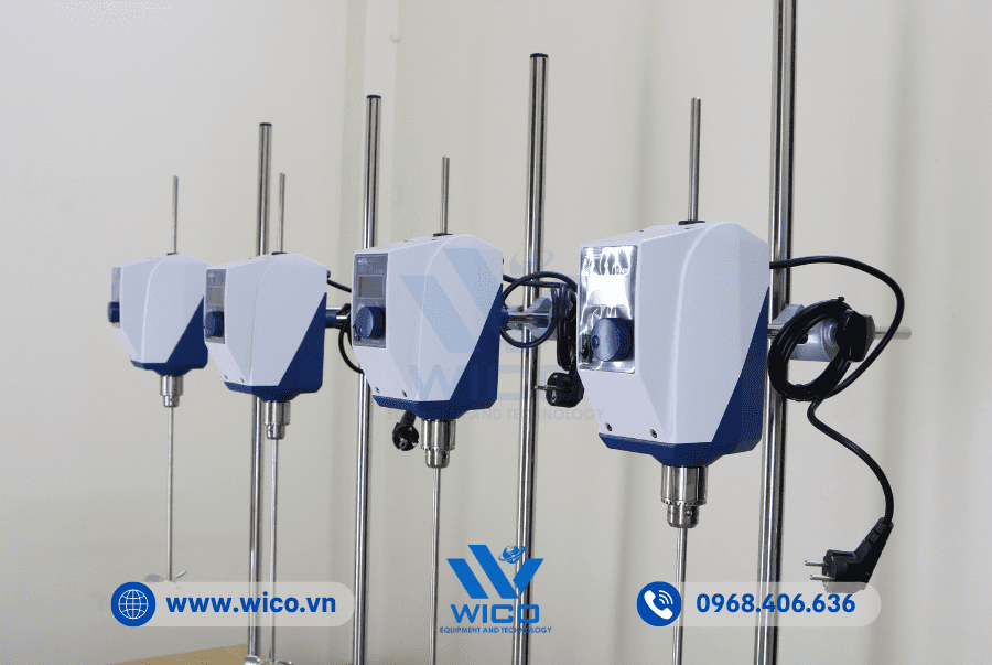 Nâng hoặc hạ các trục khuấy không cần duy chuyển đầu động cơ