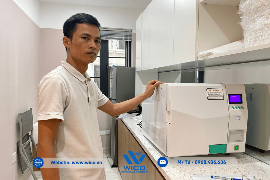 Một số hình ảnh Nồi hấp chân không TM-24DV tại cơ sở bàn giao