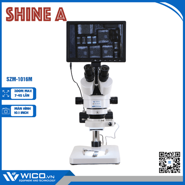 Bộ Kính Hiển Vi Kết Nối Màn Hình 10.1 Inch | SZM-1016M