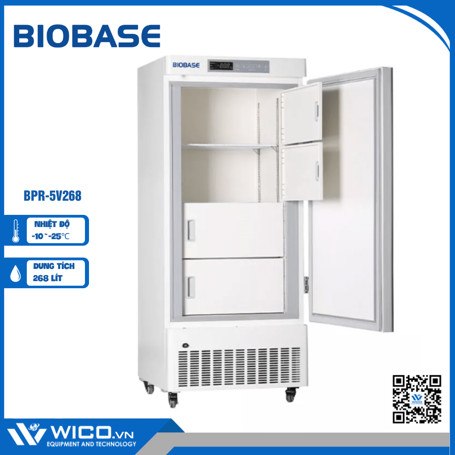 Tủ lạnh âm 25 độ 268 Lít Biobase BDF-25V268