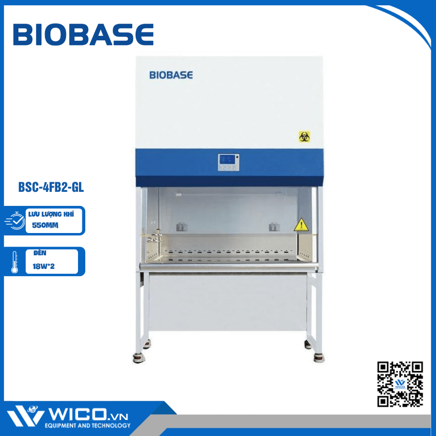Tủ an toàn sinh học cấp 2 kiểu B2 Biobase BSC-4FB2-GL