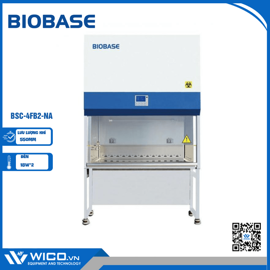 Tủ an toàn sinh học cấp 2 kiểu B2 Biobase BSC-4FB2-NA