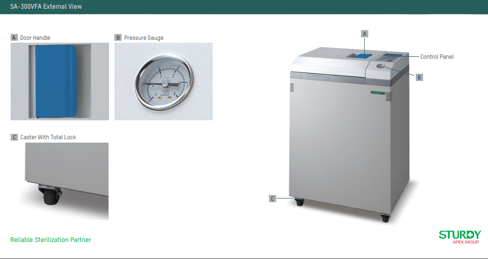 Nồi hấp tiệt trùng Sturdy SA-300VFA
