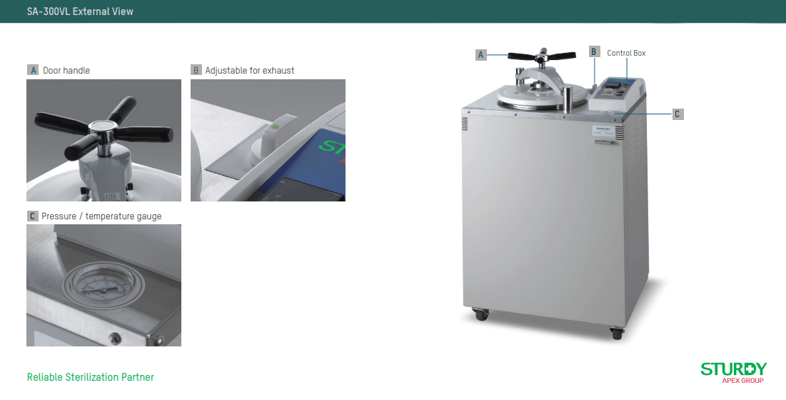Nồi hấp tiệt trùng Sturdy SA-300VL