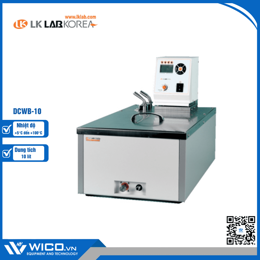 Bể cách thủy điều nhiệt tuần hoàn 10 lít LK Lab Korea DCWB-10