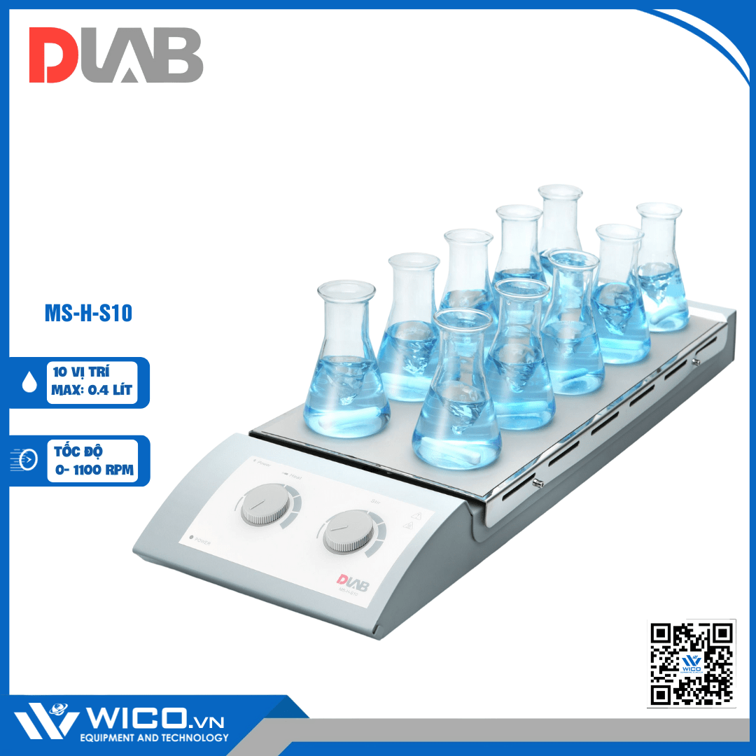 Máy khuấy từ gia nhiệt Dlab MS-H-S10
