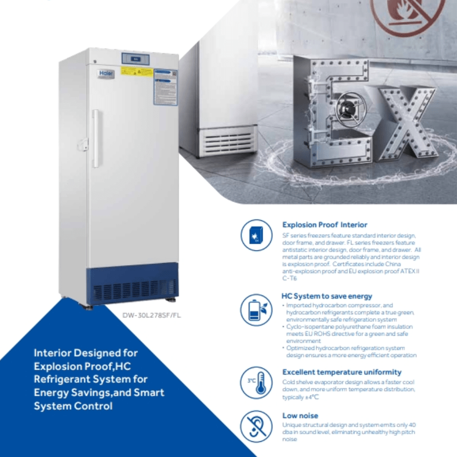 Tủ Bảo Quản Sinh Phẩm -30 độ C Haier DW-30L278FL