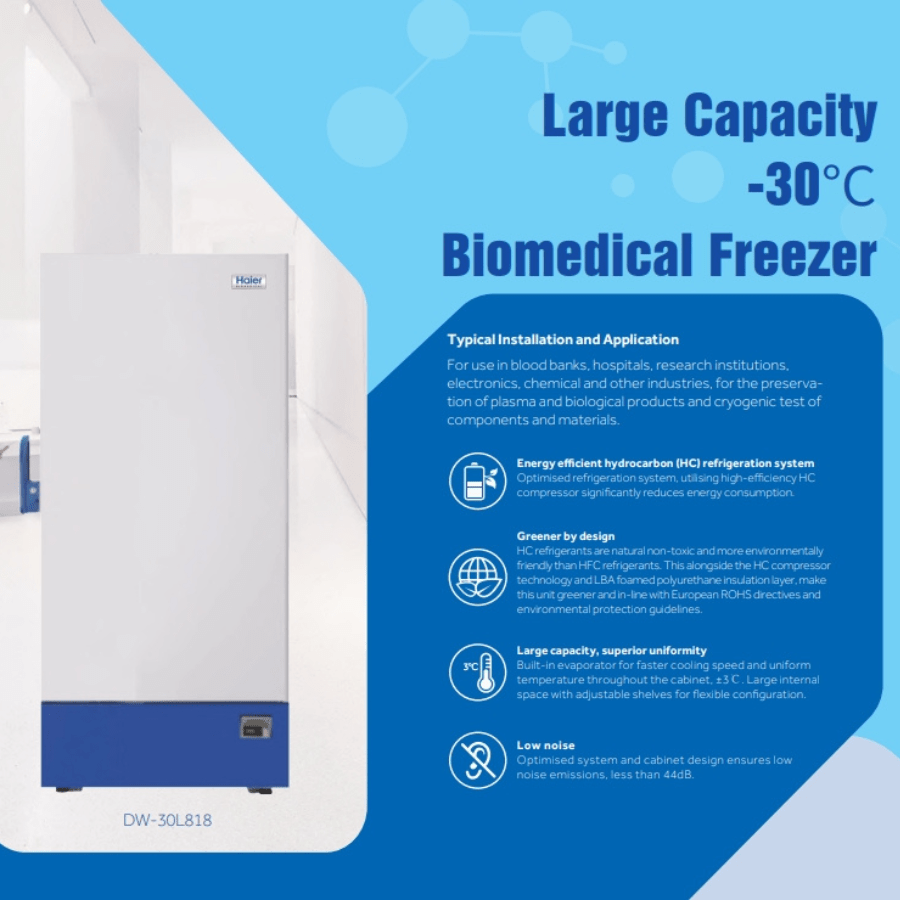 Tủ bảo quản -30 độ C Haier DW-30L818 | DW-30L818BP