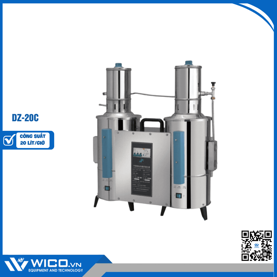 Máy Cất Nước Hai Lần Tự Động Trung Quốc DZ-20C | 20 lít/giờ