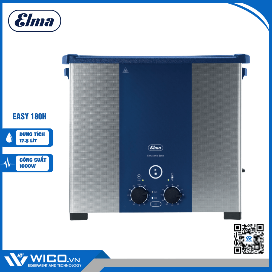 Bể rửa siêu âm có gia nhiệt Elma S180H