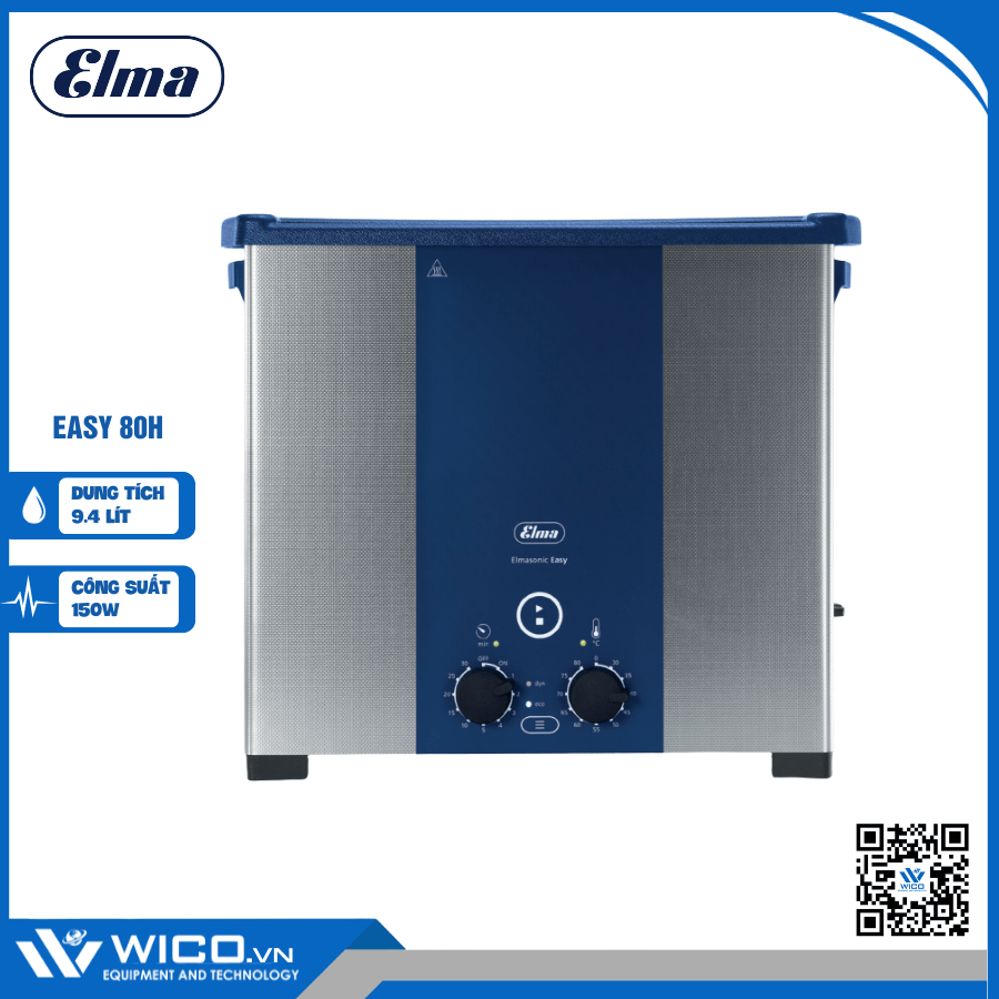 Bể rửa siêu âm có gia nhiệt Elma S80H