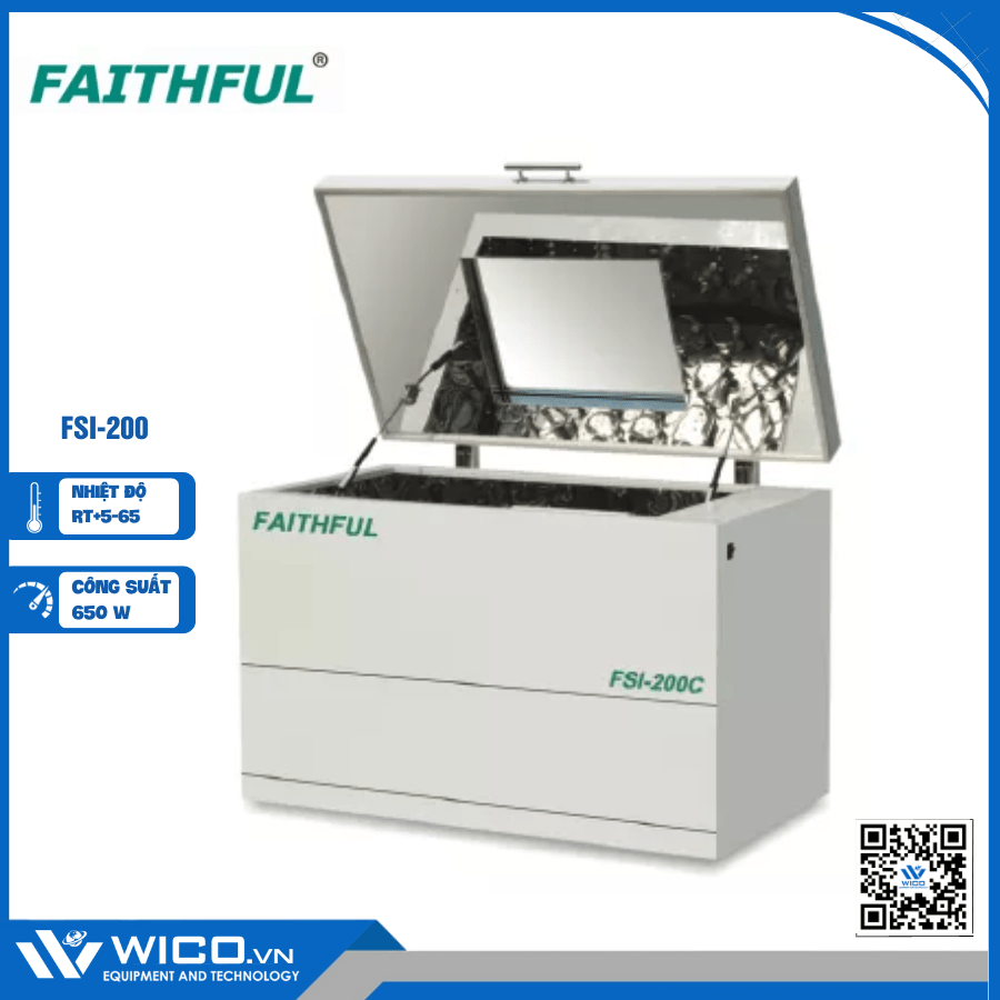 Tủ ấm lắc - máy lắc ổn nhiệt Faithful FSI-200