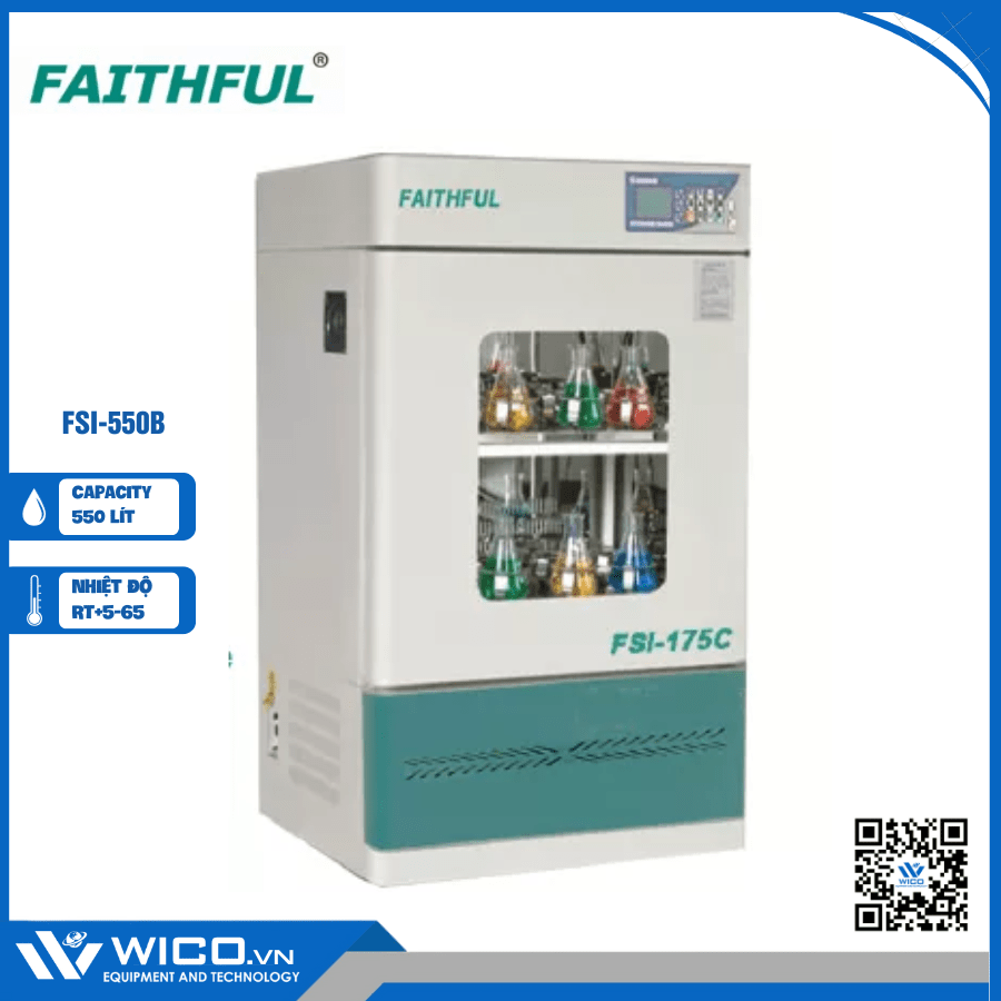 Tủ ấm lắc - máy lắc ổn nhiệt Faithful FSI-550B