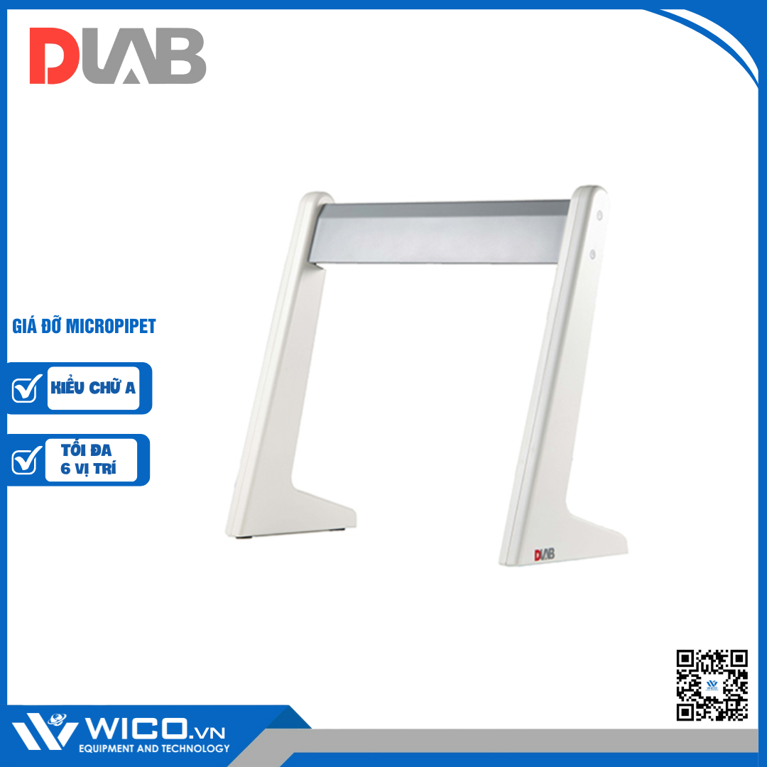 Giá để Pipet kiểu chữ A Dlab - Mỹ tối đa 6 vị trí